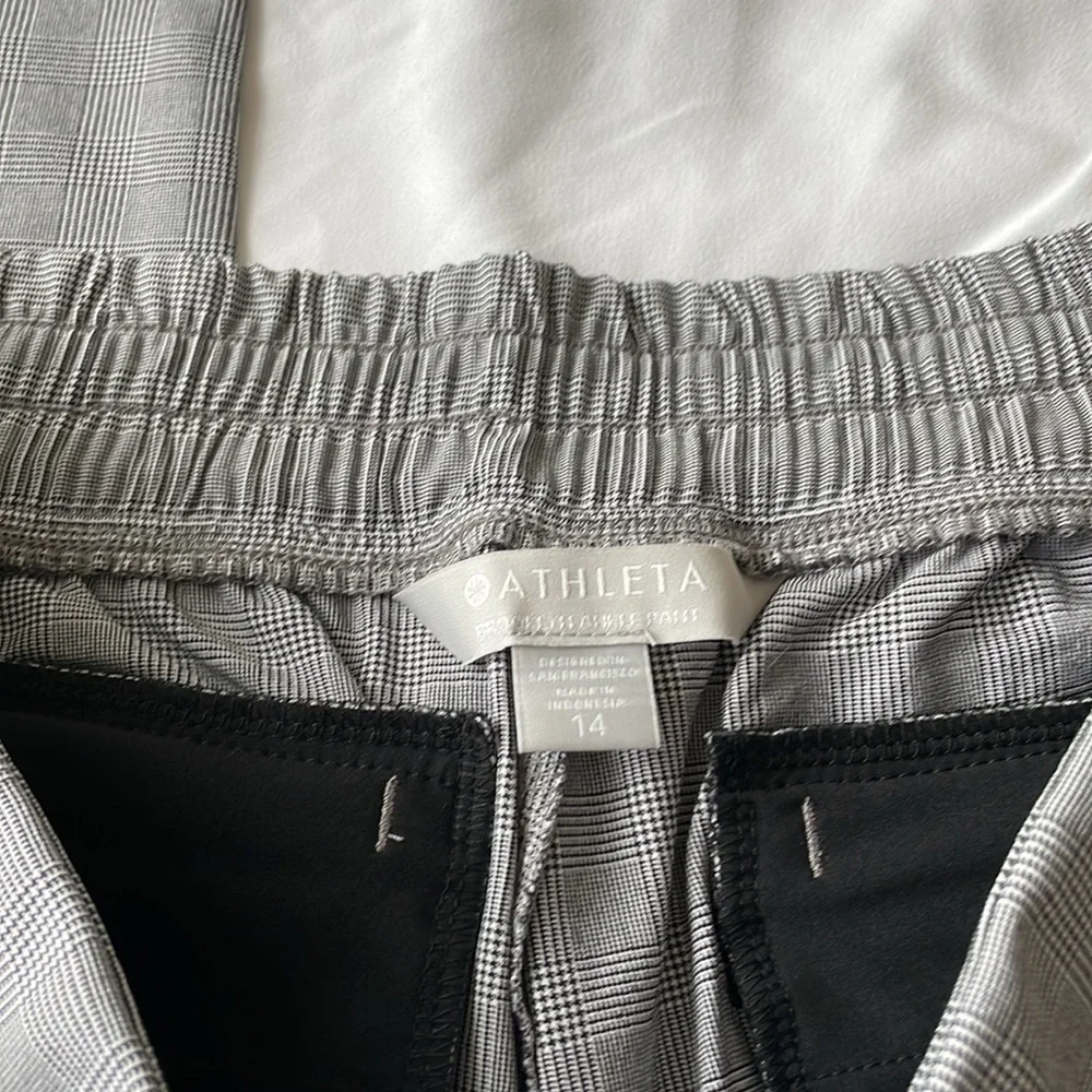 Women’s Athleta Brooklyn Plaid Ankle Pant NWT! - Picture 6 of 9